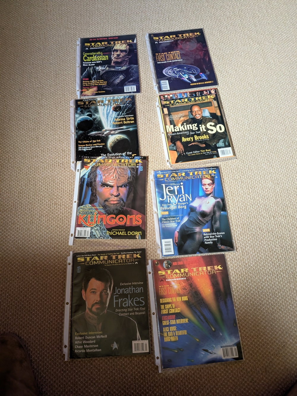 Star Trek Communicator Magazine Lot - Multicolor Covers